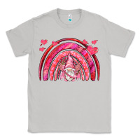 Moon Dust valentines day rainbow with cupid gnome Classic Tee - NancyCooperArtShop