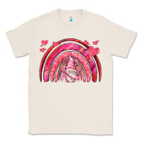 Natural valentines day rainbow with cupid gnome Classic Tee - NancyCooperArtShop