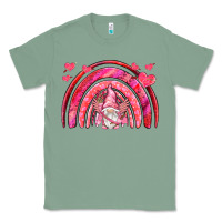 Sage valentines day rainbow with cupid gnome Classic Tee - NancyCooperArtShop