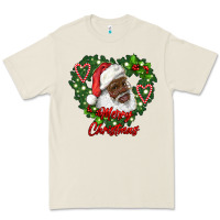 Bone merry christmas african american santa with wreath Premium Tee - RanaPortraitStore