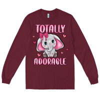 Burgundy totally adorable Long Sleeve Tee - JahusDesignShop