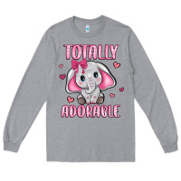Heather Grey totally adorable Long Sleeve Tee - JahusDesignShop