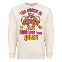 Sandshell the queen is 36 long live the queen Premium Sweatshirt - Jasminsmagicworld