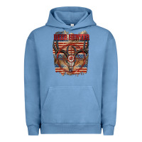 Pigment Pebble Blue deer hunter Urban Hoodie - CowGirlArtShop