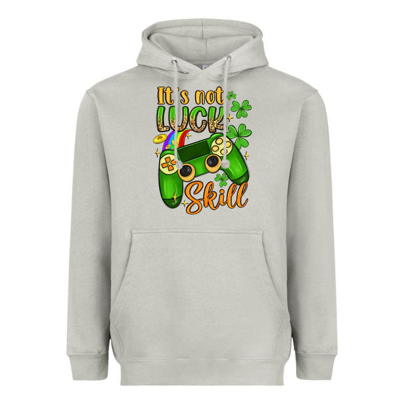It S Not Luck Skill Heavyweight Hoodie by Artiststas | Teevron