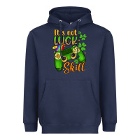 Navy it s not luck skill Heavyweight Hoodie - Artiststas