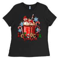 Black hot cocoa  season Ladies Tee - Zillion Design Studio