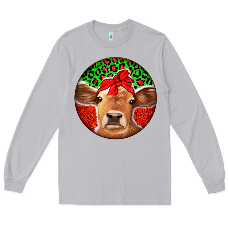 Christmas Cow Long Sleeve Tee by Jasminsmagicworld | Teevron