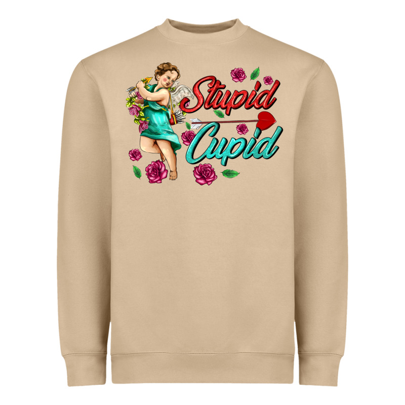 Stupid Cupid Heavyweight Sweatshirt by AdoDesignShop | Teevron