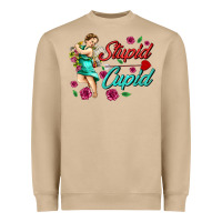 Mushroom stupid cupid Heavyweight Sweatshirt - AdoDesignShop
