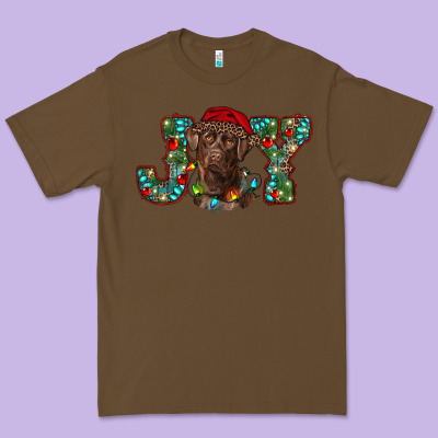 Labrador Retriever Christmas Joy Premium Tee Designed By Ranaportraitstore