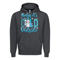 Smoke baby its cold outside Zipper Hoodie - NancyCooperArtShop