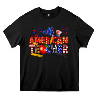 Black all american teacher Heavy Core Tee - texasbilliewilder