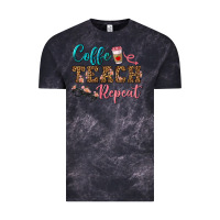 Cloud Black coffee teach repeat Vintage Tee - BundleAndBundleShop