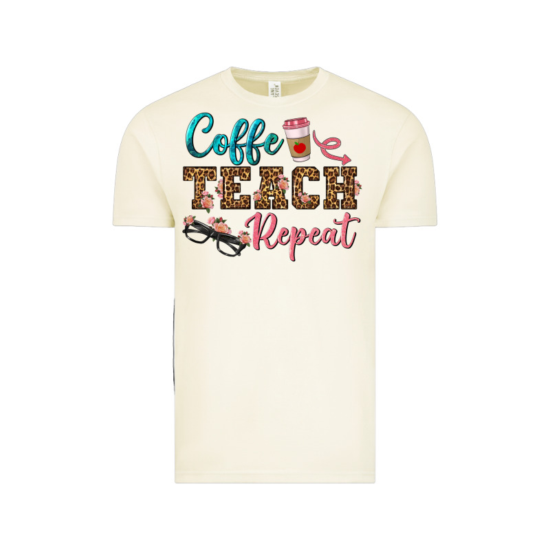 Coffee Teach Repeat Vintage Tee by BundleAndBundleShop | Teevron