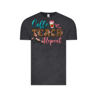 Vintage Black coffee teach repeat Vintage Tee - BundleAndBundleShop