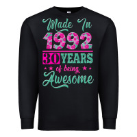 Black made in 1992, 30 years of being awesome Premium Sweatshirt - Jasminsmagicworld