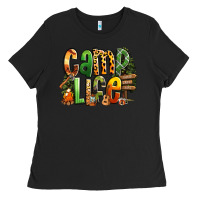 Black camp life Ladies Tee - RanaPortraitStore