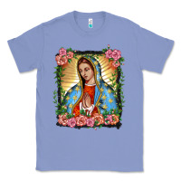Colony Blue lady of guadalupe portrait Classic Tee - BarkalooDesign