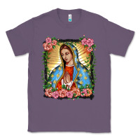 Lavender lady of guadalupe portrait Classic Tee - BarkalooDesign