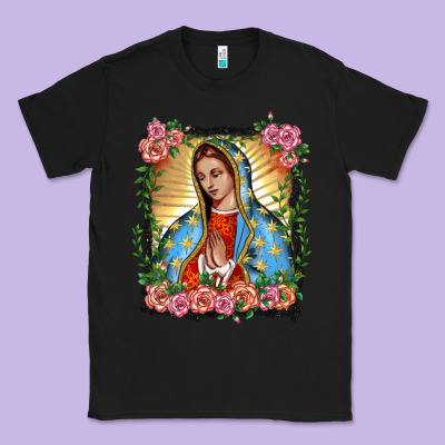 Lady Of Guadalupe Portrait Classic Tee Designed By Barkaloodesign