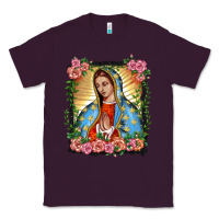 Plum lady of guadalupe portrait Classic Tee - BarkalooDesign
