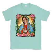Seafoam lady of guadalupe portrait Classic Tee - BarkalooDesign
