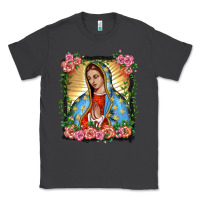 Smoke lady of guadalupe portrait Classic Tee - BarkalooDesign