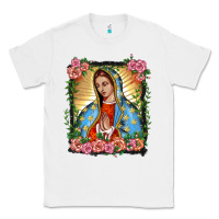 White lady of guadalupe portrait Classic Tee - BarkalooDesign