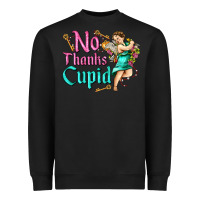 Black no thanks cupid Heavyweight Sweatshirt - AdoDesignShop