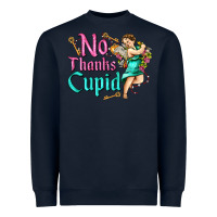 Navy no thanks cupid Heavyweight Sweatshirt - AdoDesignShop