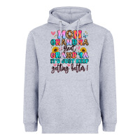 Heather Grey mom grandma great grandma it's just keeps getting Heavyweight Hoodie - Artiststas