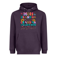 Plum mom grandma great grandma it's just keeps getting Heavyweight Hoodie - Artiststas