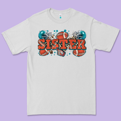 Sister American Football Premium Tee Designed By Zillion Design Studio