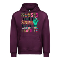 Mauve Wine Nurses can't fix stupid Urban Hoodie - CowGirlArtShop