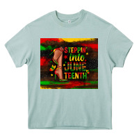 Arona steppin into juneteenth Heavy Core Tee - Zillion Design Studio