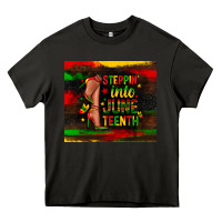 Asphalt steppin into juneteenth Heavy Core Tee - Zillion Design Studio
