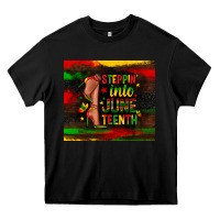 Black steppin into juneteenth Heavy Core Tee - Zillion Design Studio