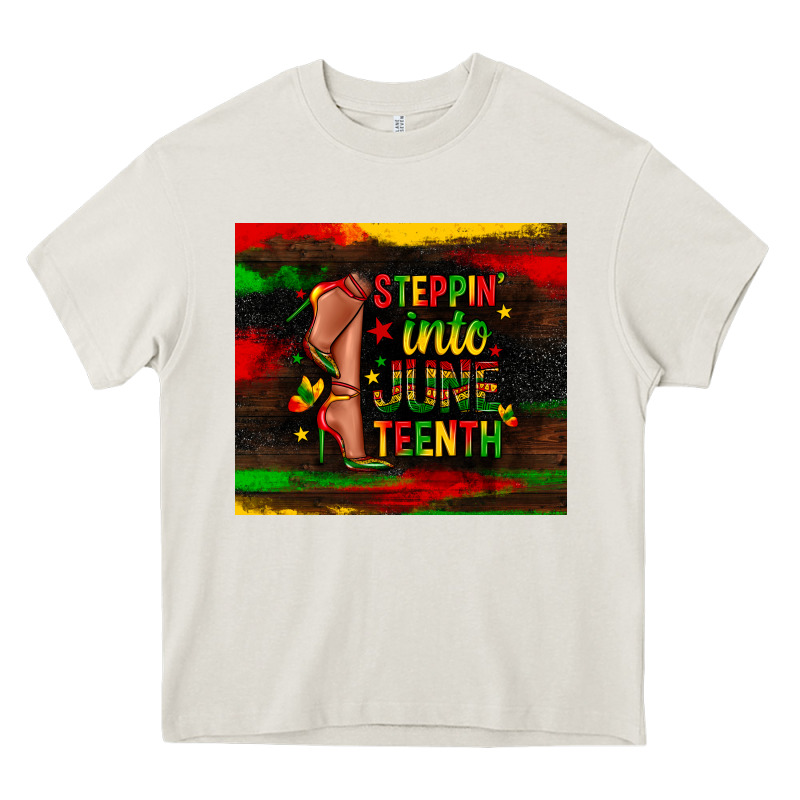Steppin Into Juneteenth Heavy Core Tee by Zillion Design Studio | Teevron