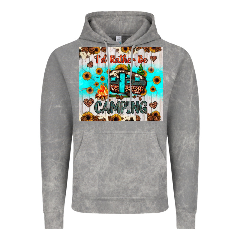 I’d Rather Be Camping Vintage Hoodie by JahusDesignShop | Teevron