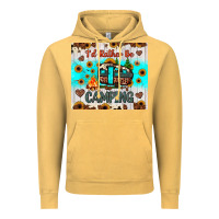 Vintage Mustard i’d rather be camping Vintage Hoodie - JahusDesignShop