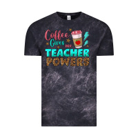 Cloud Black coffee gives me teacher powers Vintage Tee - BundleAndBundleShop