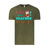 Vintage Olive coffee gives me teacher powers Vintage Tee - BundleAndBundleShop