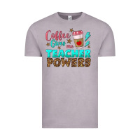 Vintage Zinc coffee gives me teacher powers Vintage Tee - BundleAndBundleShop