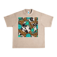French Oak western turquoise seamless pattern Urban Heavy Tee - BundleAndBundleShop