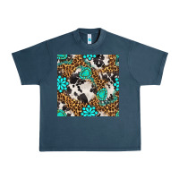 Midnight Navy western turquoise seamless pattern Urban Heavy Tee - BundleAndBundleShop