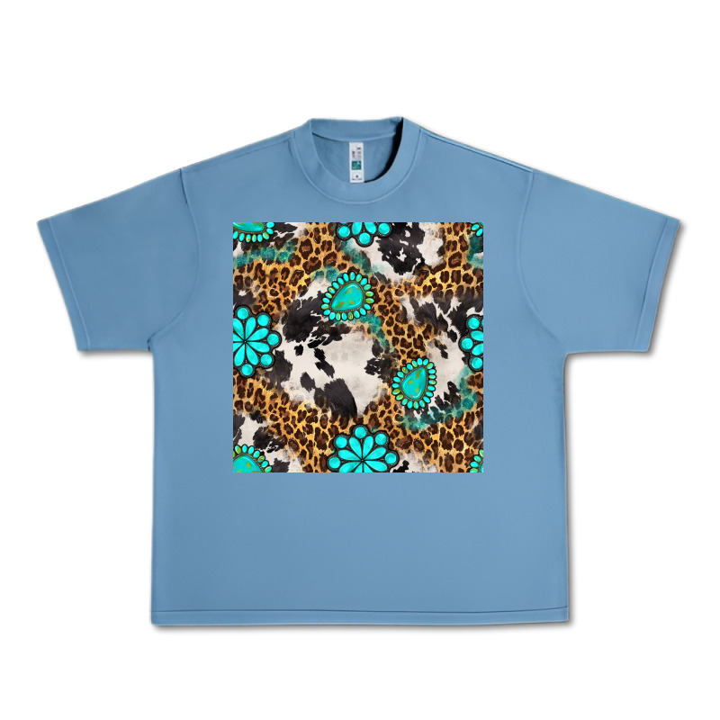 Western Turquoise Seamless Pattern Urban Heavy Tee by BundleAndBundleShop | Teevron