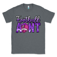 Charcoal Heather football aunt Classic Tee - CowhideDigitalArt