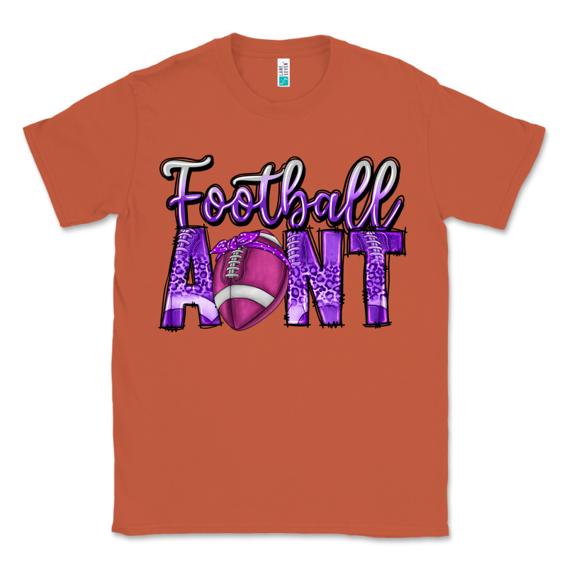 Football Aunt Classic Tee by CowhideDigitalArt | Teevron