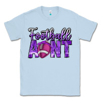 Dusty Blue football aunt Classic Tee - CowhideDigitalArt